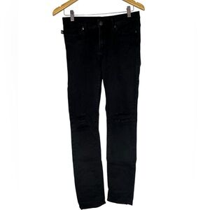 Rock & Republic Berlin 10 M Skinny Distressed Knees Mid-Rise Stretch